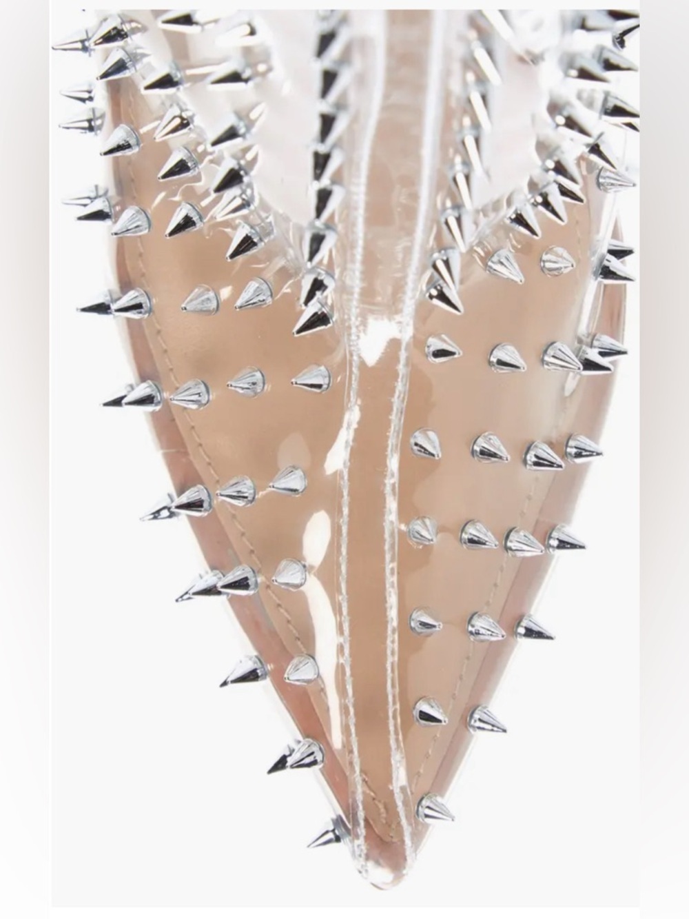 Steve Madden Vava Studded Pointed Toe Clear Boot - Picture 4 of 5